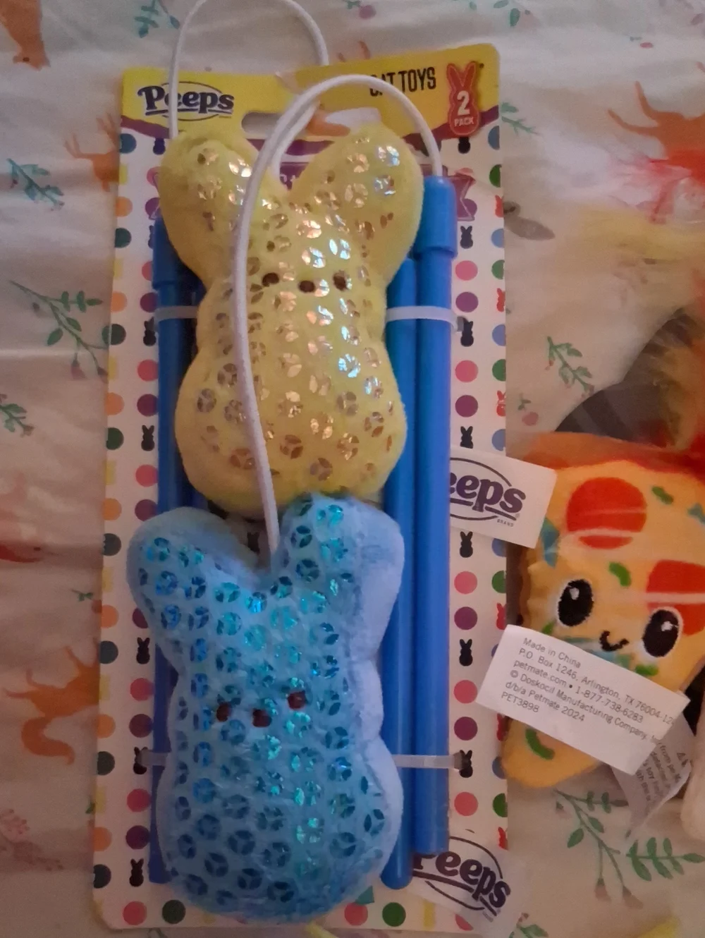 NWT! Peeps Bunny & QUiRKY KiTTY Catnip Toys